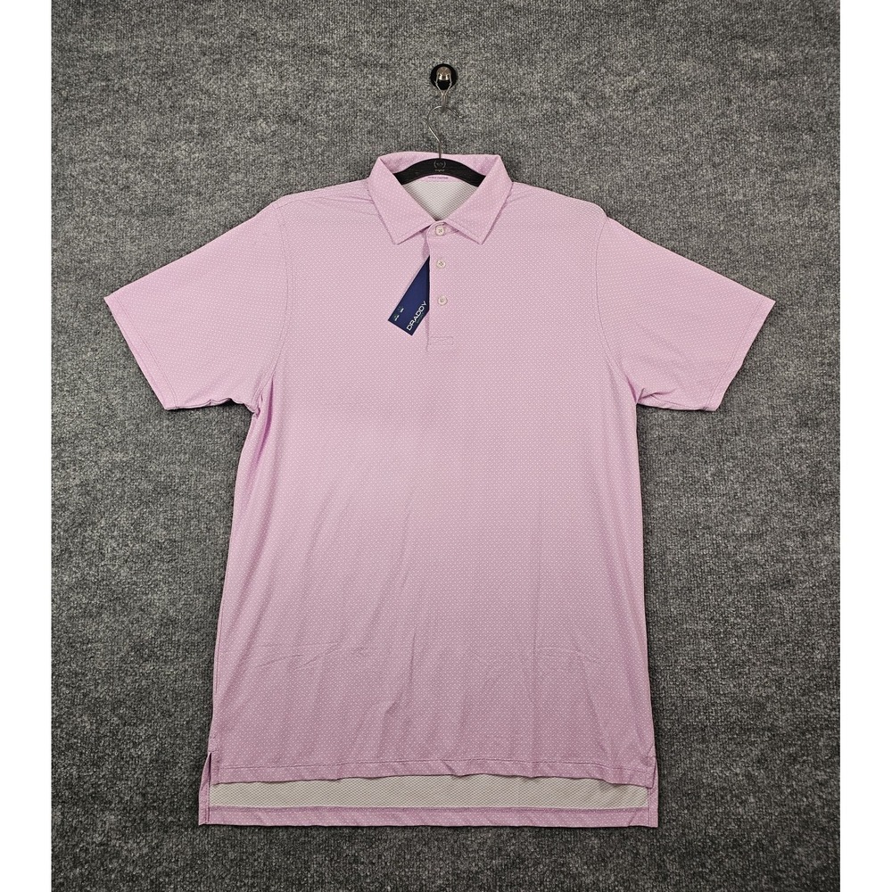 B Draddy Sport Polo Men's Size Medium Captain Cool UPF Stretch Confession
